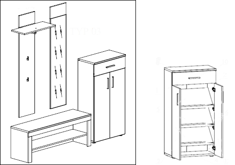 qualité du meuble d'entrée